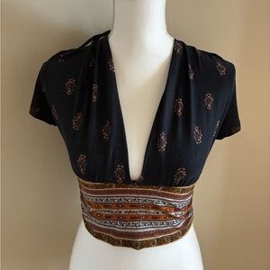 Earthbound Black and Brown Women's Top